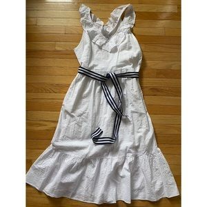 Vineyard Vines for Target White Ruffle Dress